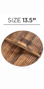 YOSUKATA 17’’ Wok Spatula and Ladle - Set of 2 Heat-Resistant Wok Tools - Universal Wok Ladle and Spatula - High-Grade 304 Stainless Steel Cooking Utensils and Wok Accessories - Solid Wok Utensils