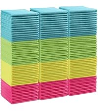 HOMEXCEL Microfiber Cleaning Cloth,12 Pack Cleaning Rags, Cleaning Towels with 4 Color Assorted, 11.5