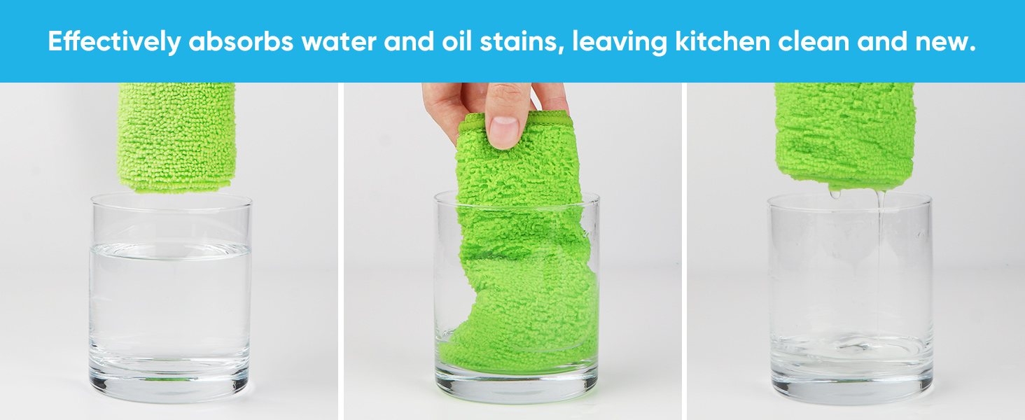 HOMEXCEL Microfiber Cleaning Cloth,12 Pack Cleaning Rags, Cleaning Towels with 4 Color Assorted, 11.5