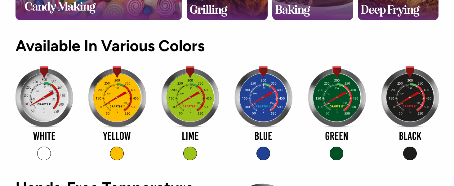 Candy Thermometer with Pot Clip - Deep Fry Oil Thermometer for Frying and Candle Making