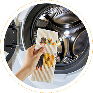 Patelai 6 Pieces Mixed Dog Swedish Cleaning Dishcloths Cloths Absorbent and Fast Drying Kitchen Dish Towels Dogs Cleaning Wipes for Kitchen Bathroom Office Wedding Housewarming, 6 Designs