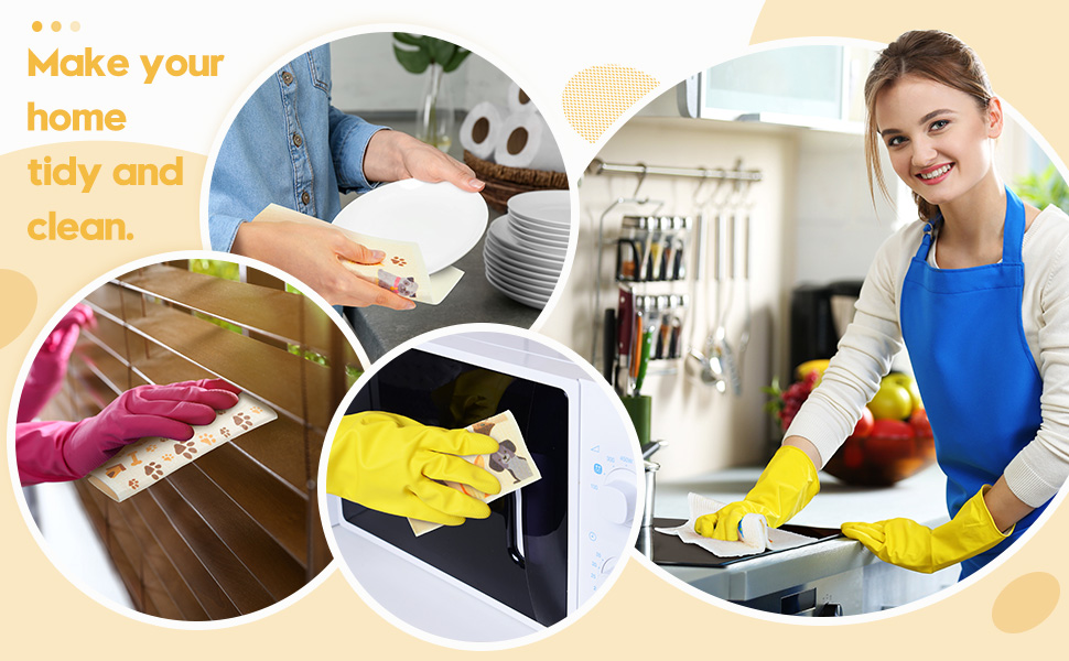 Patelai 6 Pieces Mixed Dog Swedish Cleaning Dishcloths Cloths Absorbent and Fast Drying Kitchen Dish Towels Dogs Cleaning Wipes for Kitchen Bathroom Office Wedding Housewarming, 6 Designs