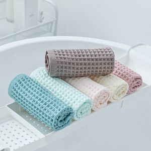 6 Pack Waffle Weave Dish Cloths, 13x13 Inch 100% Cotton Kitchen Towels for Washing Dishes - Super Absorbent, Quick Drying Dish Rags (Mixed Colors)