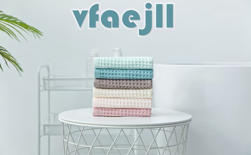 6 Pack Waffle Weave Dish Cloths, 13x13 Inch 100% Cotton Kitchen Towels for Washing Dishes - Super Absorbent, Quick Drying Dish Rags (Mixed Colors)