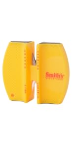 Smith’s 51321 Precision Sharpening Kit – 6 Sharpening Stones – Straight + Serrated Knives – Sharpen Hooks, Kitchen, Hunting, Fishing + Pocket Knives – Angle Guide – Portable Kit w/Storage Pouch