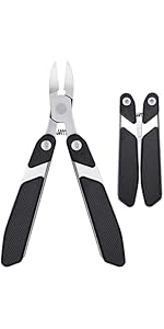 Nail Clippers for Men Thick Nails, Large Wide Jaw Opening Long Handle Heavy Duty Ultra Sharp Toe Nail Clippers with Catcher for Seniors,Adult,Women (Silver with File)
