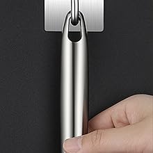 304 Stainless Steel Kitchen Utensils Set - 17” All Metal Cooking Tools, 6-Pcs Extra Long Handle Utensils with Spatula, Soup Ladle, Skimmer Spoon, Slotted Spatula Turner, Spaghetti Server, Solid Spoon