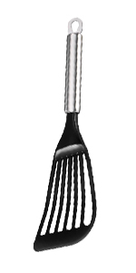 Multi Kitchen Utensil Stainless Steel Cooking Skimmer Slotted Fish Turner Spatula Spoon Colander Drain Water Filter Spoon Ladle Spider Strainer Skimmer Ladle for Cooking &Frying (2pcs)