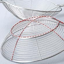 Multi Kitchen Utensil Stainless Steel Cooking Skimmer Slotted Fish Turner Spatula Spoon Colander Drain Water Filter Spoon Ladle Spider Strainer Skimmer Ladle for Cooking &Frying (2pcs)