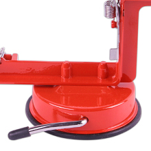 Apple Peeler Corer, Long lasting Chrome Cast Magnesium Alloy Apple Peeler Slicer Corer with Stainless Steel Blades and Powerful Suction Base for Apples and Potato(Red)