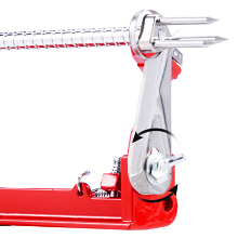 Apple Peeler Corer, Long lasting Chrome Cast Magnesium Alloy Apple Peeler Slicer Corer with Stainless Steel Blades and Powerful Suction Base for Apples and Potato(Red)