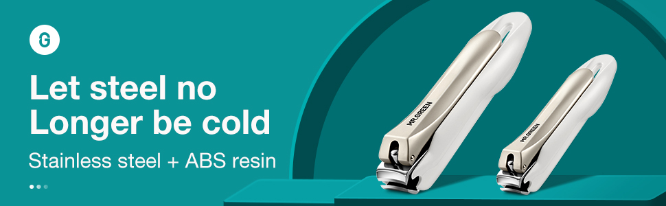 MR.GREEN Nail Clippers Anti Splash Fingernail Cutter Stainless Steel Manicure Tools Nail Scissors Detachable Design Nail Trimmer (Medium)