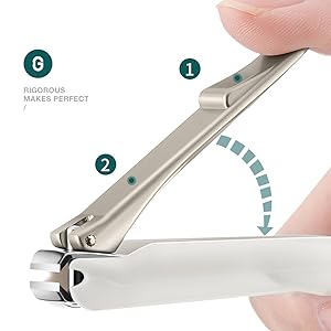 MR.GREEN Nail Clippers Anti Splash Fingernail Cutter Stainless Steel Manicure Tools Nail Scissors Detachable Design Nail Trimmer (Medium)