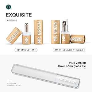 MR.GREEN Nail Clippers Anti Splash Fingernail Cutter Stainless Steel Manicure Tools Nail Scissors Detachable Design Nail Trimmer (Medium)