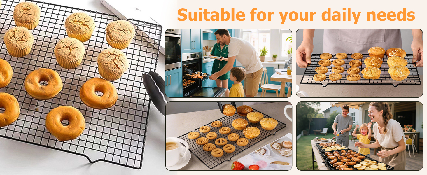 5PCS Cooling Racks for Cooking and Baking 10