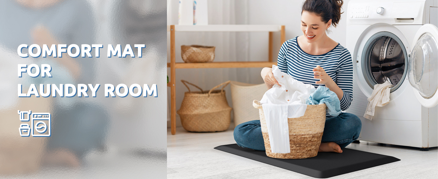 KitchenClouds Kitchen Mat Cushioned Anti Fatigue Rug 17.3