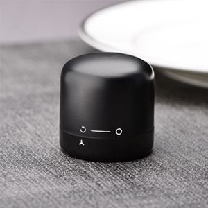 Wine Stopper 2-Pack, Silicone Sealed Wine Bottle Stopper, Twist-to-Seal Reusable Wine Sealer, Leak Proof Wine Toppers Stopper Keeps Wine Fresh, Black