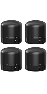 Wine Stopper 2-Pack, Silicone Sealed Wine Bottle Stopper, Twist-to-Seal Reusable Wine Sealer, Leak Proof Wine Toppers Stopper Keeps Wine Fresh, Black