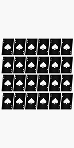 Chumia Poker Card Bottle Openers Stainless Steel Poker Card Beer Ace Bottle Cap Openers for Wedding Birthday Party Bridal Shower Table Tools Supplies(Silver, Black,24 Pieces)