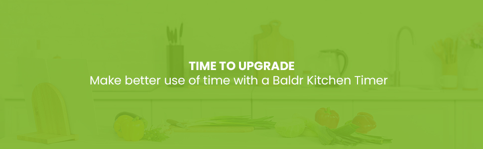 BALDR Digital Kitchen Timer with Rotating Desk Display, Strong Magnet, Count Up/Down & Beeping Alerts - Productivity Timer & Magnetic Timers for Classroom and Kitchen (White)