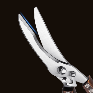 Poultry Shears, Heavy Duty Kitchen Shears with Serrated Edge, No Rust Spring Loaded, Multipurpose Stainless Steel Kitchen Scissors for Chicken, Bone, Meat, Turkey, Fish Thanksgiving Christmas Gifts