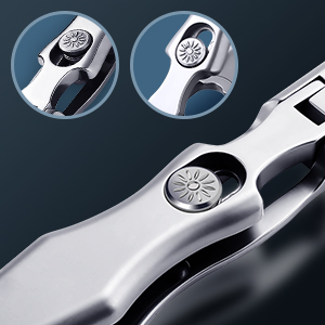 German Nail Clippers for Men with Catcher, Heavy Duty Toe Nail Clippers for Thick Nails Seniors, Portable Ultra Sharp Fingernail Clippers with Wide Mouth, Anti Splash Stainless Steel Nail Cutter