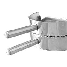 COTEY 6 Inch Empanda Press, Large Stainless Steel Dumpling Maker, 2-in-1 Dough Cutter/Dumpling Mold for Empanada, Dumpling, Ravioli, Pierogi & Hand Pie