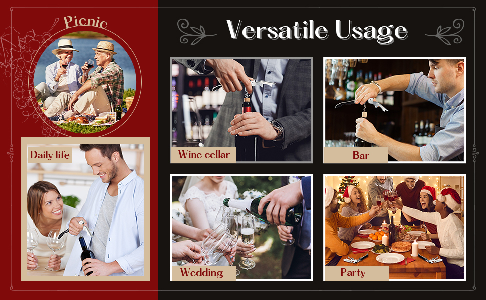 Wine Keys Opener Travel Corkscrew Wine bottle Opener Waiter Beer Bartender for Home Office Kitchen Restaurant Bar Applications(Black,16 Pieces)