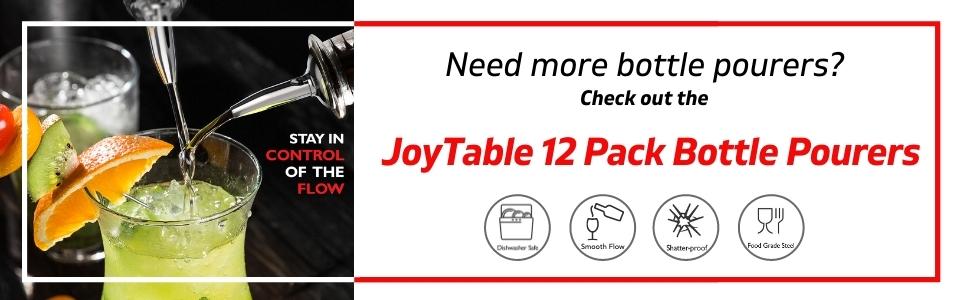 JoyTable Bar Set Cocktail Shaker Set, Stainless Steel Mixology Bartender Kit, 28PC Cocktail Kit, Silver Cocktail Set, Bar Tools: 30oz Martini Shaker, Muddler, Bar Kit Cocktail Book, Jigger and Pourers