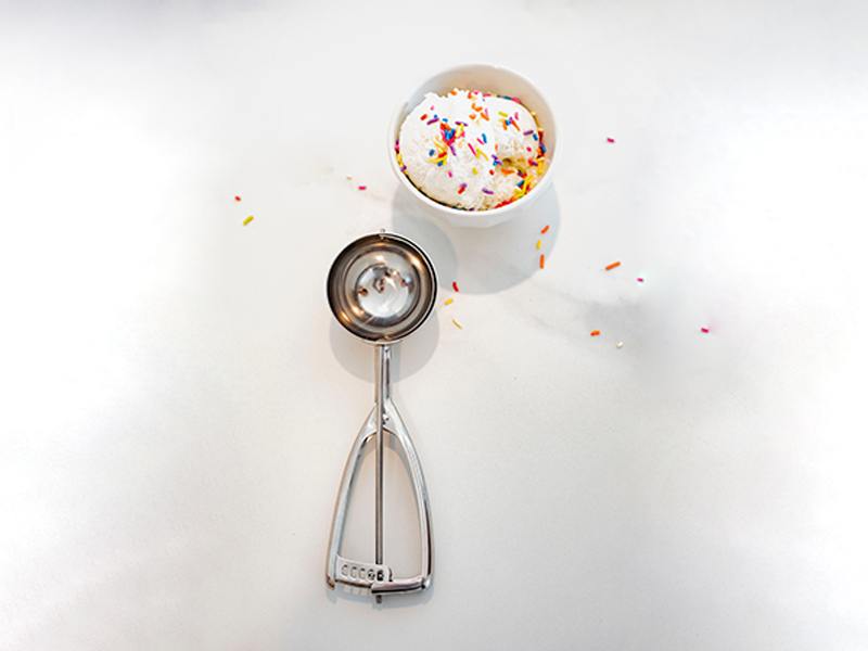 Jenaluca Jumbo Ice Cream Scoop - Cupcake and Muffin Scooper - 1/2 Cup Disher Size #8 scooper for icecream, batter & food portions