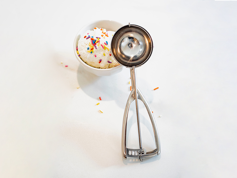 Jenaluca Jumbo Ice Cream Scoop - Cupcake and Muffin Scooper - 1/2 Cup Disher Size #8 scooper for icecream, batter & food portions