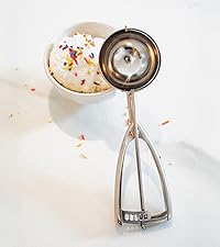 Jenaluca Jumbo Ice Cream Scoop - Cupcake and Muffin Scooper - 1/2 Cup Disher Size #8 scooper for icecream, batter & food portions