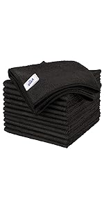 MR.SIGA Microfiber Cleaning Cloth, All-Purpose Microfiber Towels, Streak Free Cleaning Rags, Pack of 12, Grey, Size 32 x 32 cm(12.6 x 12.6 inch)