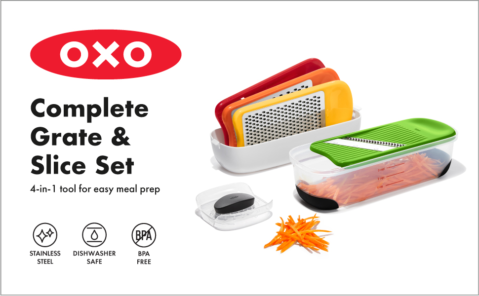 OXO Good Grips Complete Grate & Slice Set - NEW