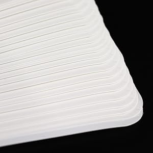 ZVP Disposable Cutting Boards 30 Count, Collapsible Cutting Board Sheet with Built-in Crease, Flexible Plastic Cutting Mat for Kitchen and Commercial Use, 17 x 12 In White