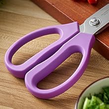 KUNIFU Kitchen Scissors, All Purpose Kitchen Shears, Heavy Duty Come Apart Scissors Gadgets Utensils - Black