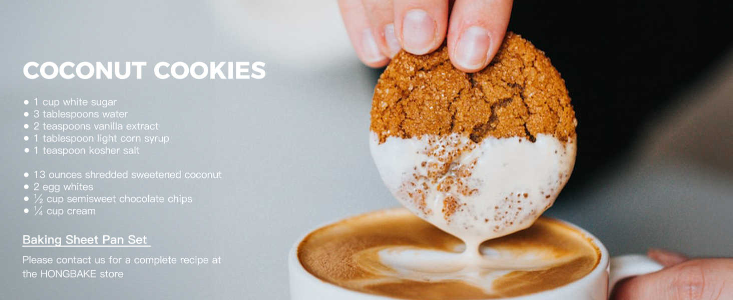 HONGBAKE Ceramic Baking Sheet Pan Set, Cookie Sheet for Oven, Bakeware Sets with Wider Grips, 3 Pack Half/Jelly Roll/Quarter Baking Tray, Premium, Dishwasher Safe - Dark Grey