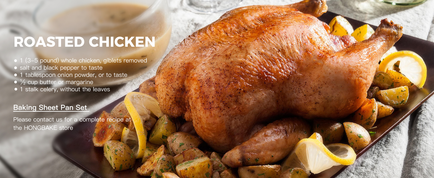 HONGBAKE Ceramic Baking Sheet Pan Set, Cookie Sheet for Oven, Bakeware Sets with Wider Grips, 3 Pack Half/Jelly Roll/Quarter Baking Tray, Premium, Dishwasher Safe - Dark Grey