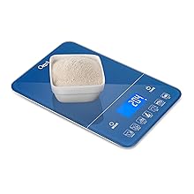 Ozeri Touch III Digital Kitchen Scale with Calorie Counter, 22 lbs (10 kg), White