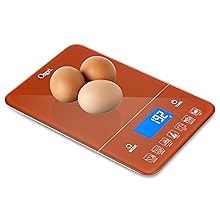 Ozeri Touch III Digital Kitchen Scale with Calorie Counter, 22 lbs (10 kg), White