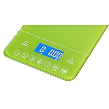 Ozeri Touch III Digital Kitchen Scale with Calorie Counter, 22 lbs (10 kg), White