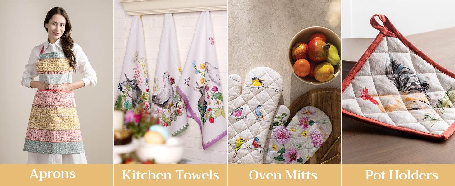 Maison d' Hermine Pot Holders 100% Cotton Heat Resistant Potholders 8