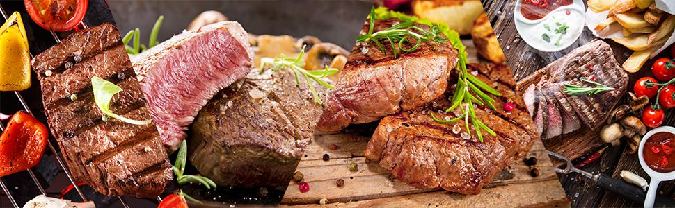 JY COOKMENT Meat Tenderizer Tool with 48 Stainless Steel Ultra Sharp Needle Blades, Detachable Kitchen Cooking Tool Best For Tenderizing, BBQ, Marinade