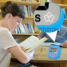 6 Pack Multi-Function Electronic Timer - Magnetic Digital Timers Big LCD Display The Loud/Silent Switch Countdown Timer Extensively Use in Break Time, Cooking,Gym, Meeting, Classroom