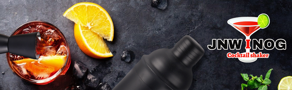 11Pcs-Cocktail Shaker Set Black Bartending Kit 25oz Cocktail Bar Set Cocktail Mix Drink Making Kit Professional Bar and Home Drink Bar Tools for Bartender(Matte Black)