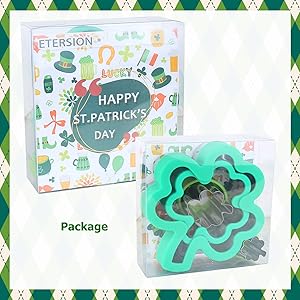 Shamrock Cookie Cutter 4 Pieces 4 Sizes 1