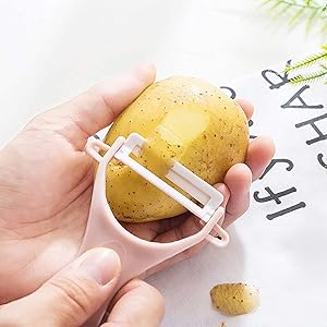 Potato Peelers 3 Pack, Fruit Peelers Potato Peeler, Cucumber, Apple Peelers for kitchen Original Vegetable Peeler-Set of 3 (Ceramic Blade)…