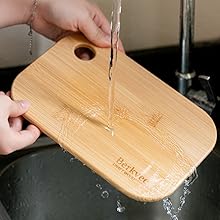 2 PCs Berkvee Small FSC-CERTIFIED Bamboo Wood Cutting Board Set – Mini Lightweight Wooden Cutting Board- BPA Free