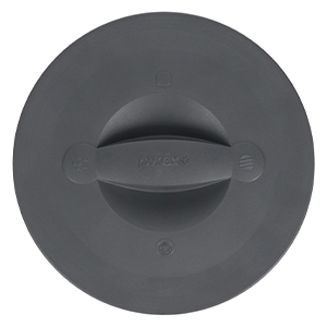 Pyrex 564-RRD-PC 8-Cup Puddle Grey Measuring Cup Lid - Made in the USA