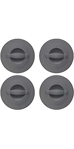 Pyrex 564-RRD-PC 8-Cup Puddle Grey Measuring Cup Lid - Made in the USA